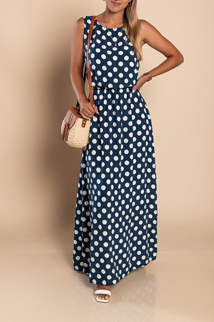 Amber | Long Dot Dress