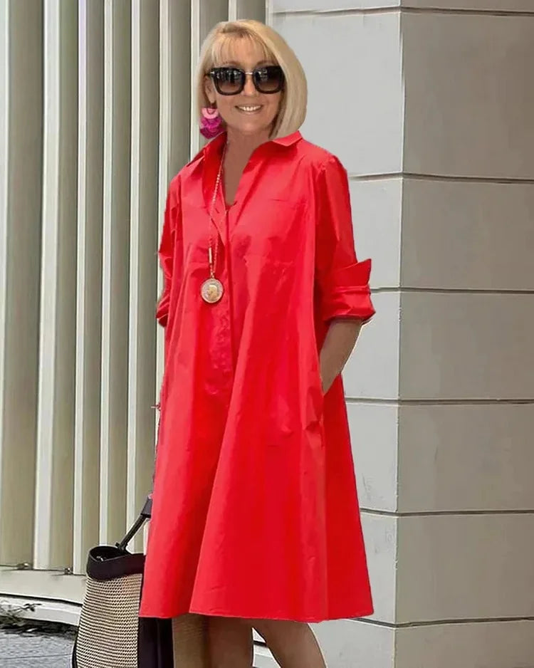 AMY – MODERN CHIC SHIRT DRESS
