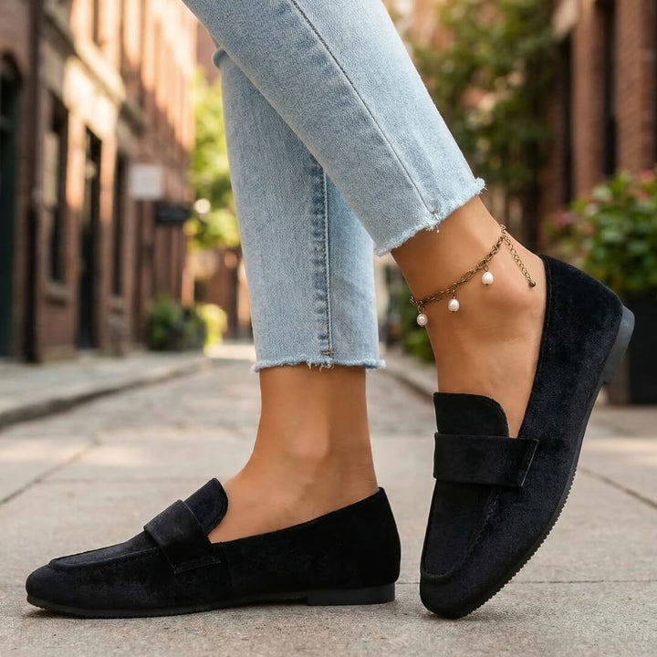 Serena Velvet Loafers