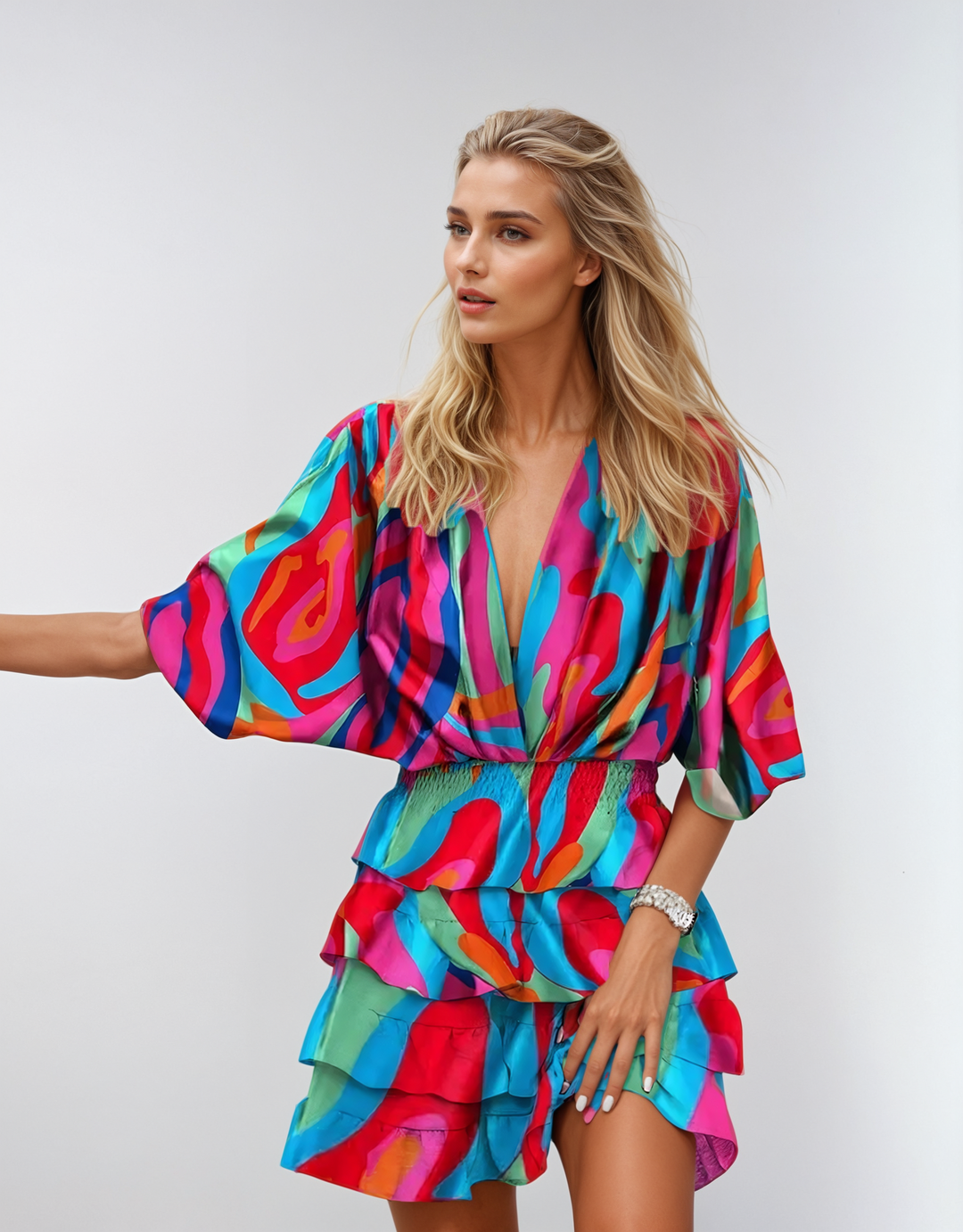 Midi Floral Dress - Timeless Elegance