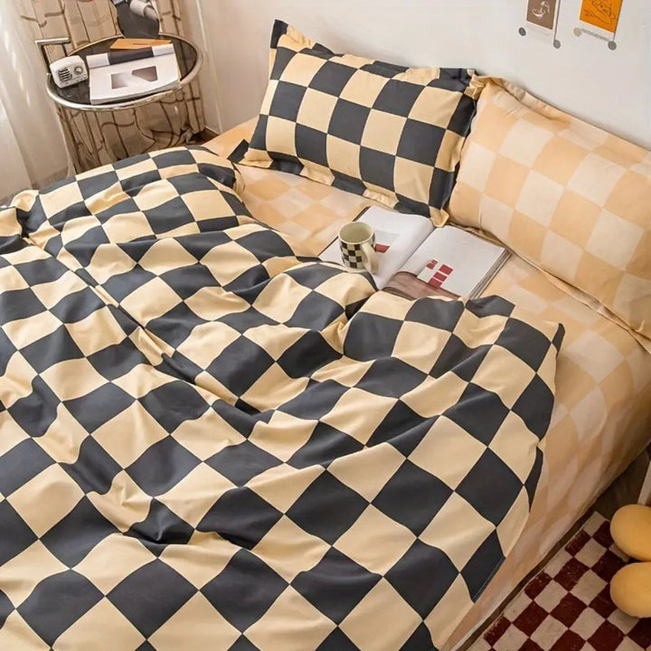 BowLift | Chateau Checkered Bedding Set | 3pcs Set