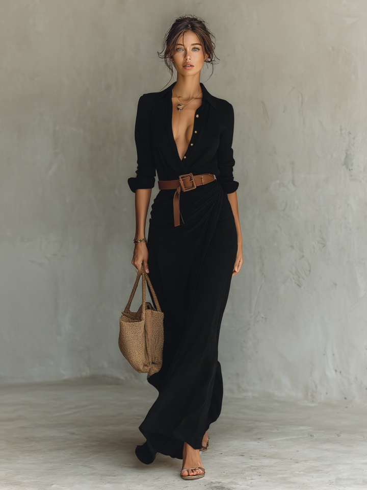 Aria - Long Sleeve Maxi Dress