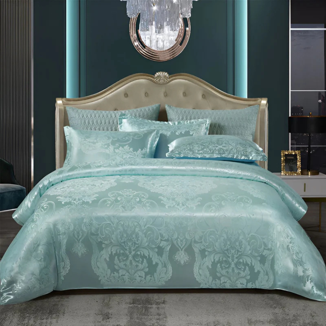 BowLift | Lovely Satin Duvet Cover with Floral Print