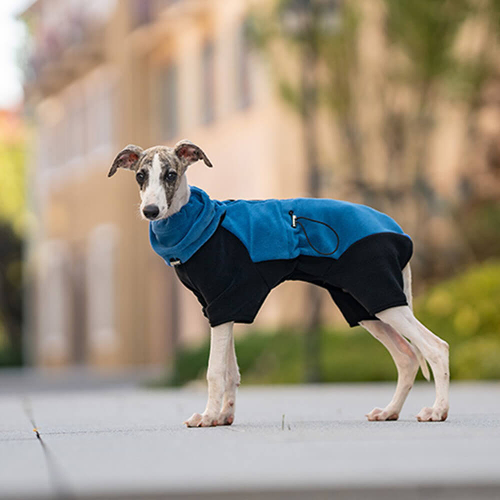Azura | Full Protection Polar Fleece Dog Overall with Removable Collar