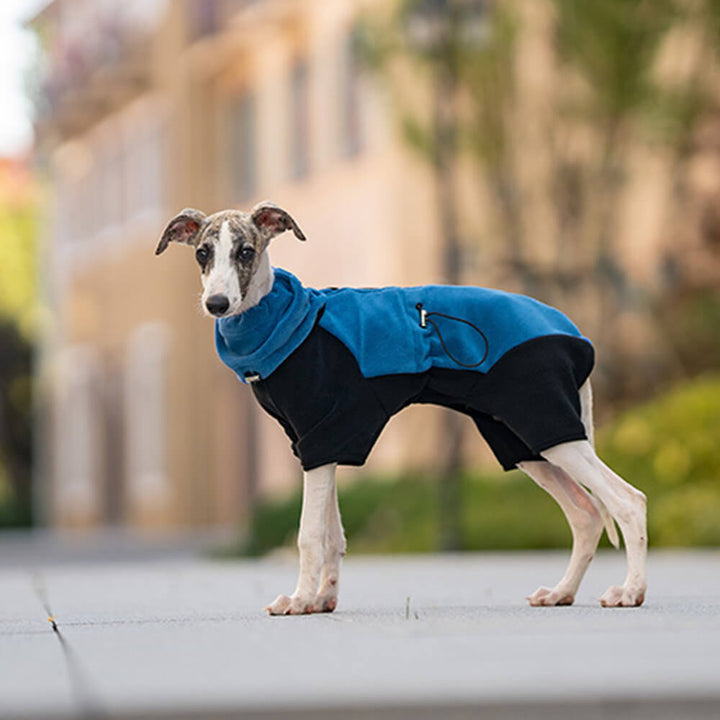 Azura | Full Protection Polar Fleece Dog Overall with Removable Collar