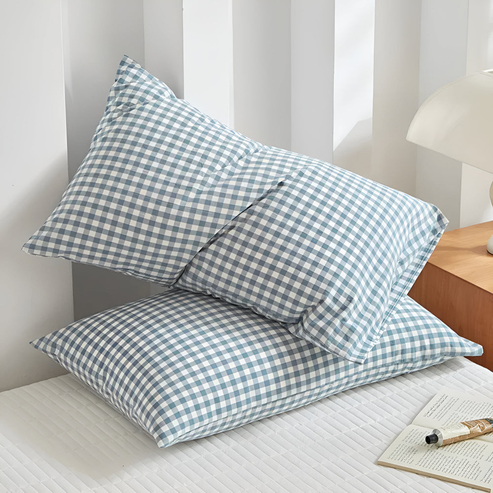 BowLift | Soft Plaid Checkered Pillowcases
