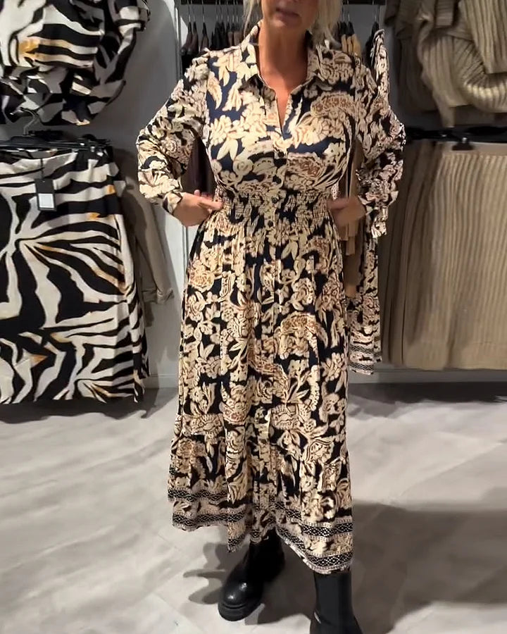 Merle - Fashionable Patterned Dress