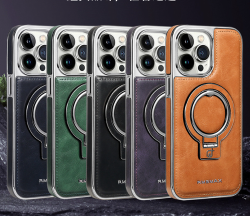 Azura | Luxury Leather Invisible Stand iPhone Case