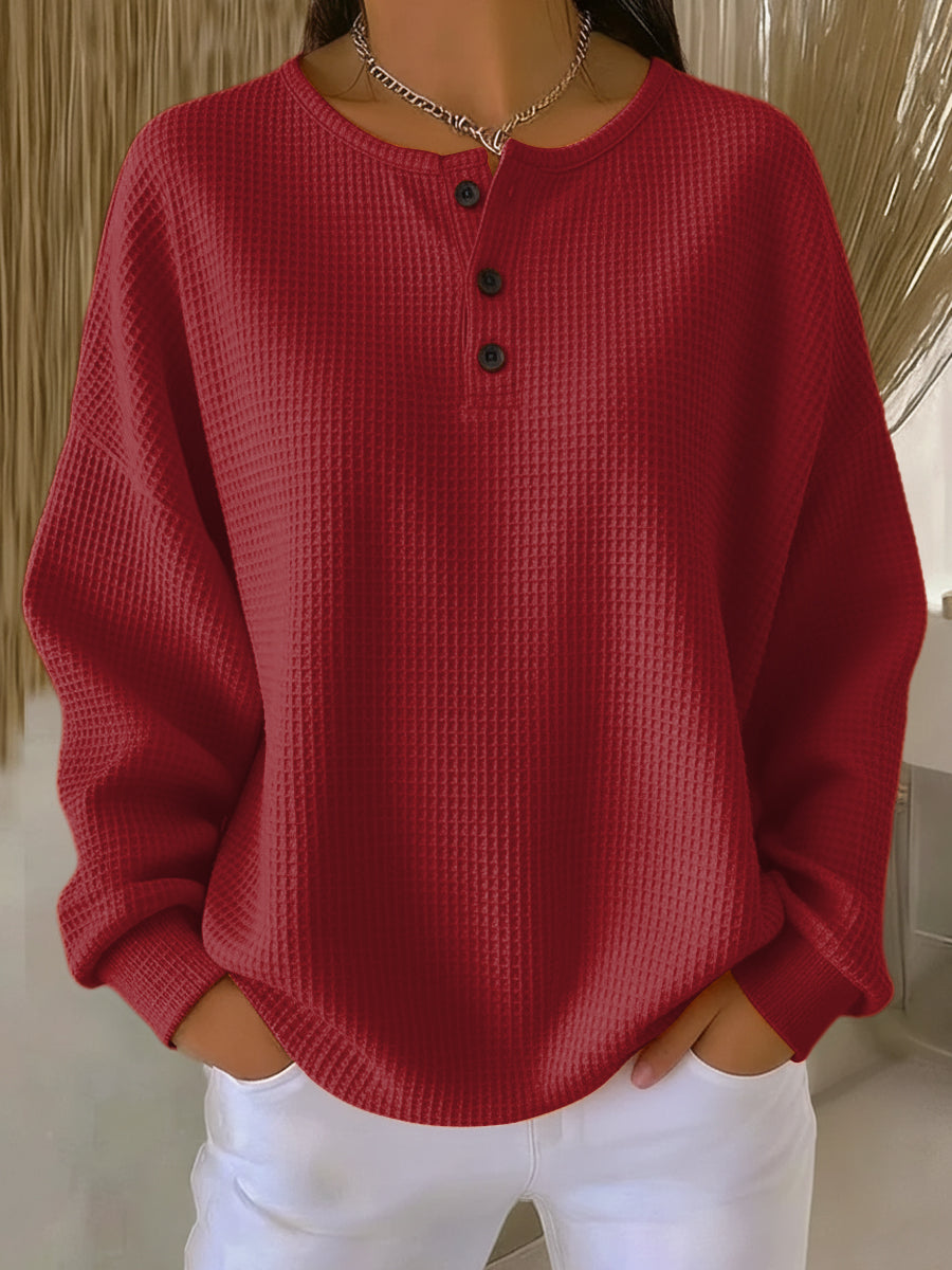 Anne™ - Casual Sweatshirt with Collar