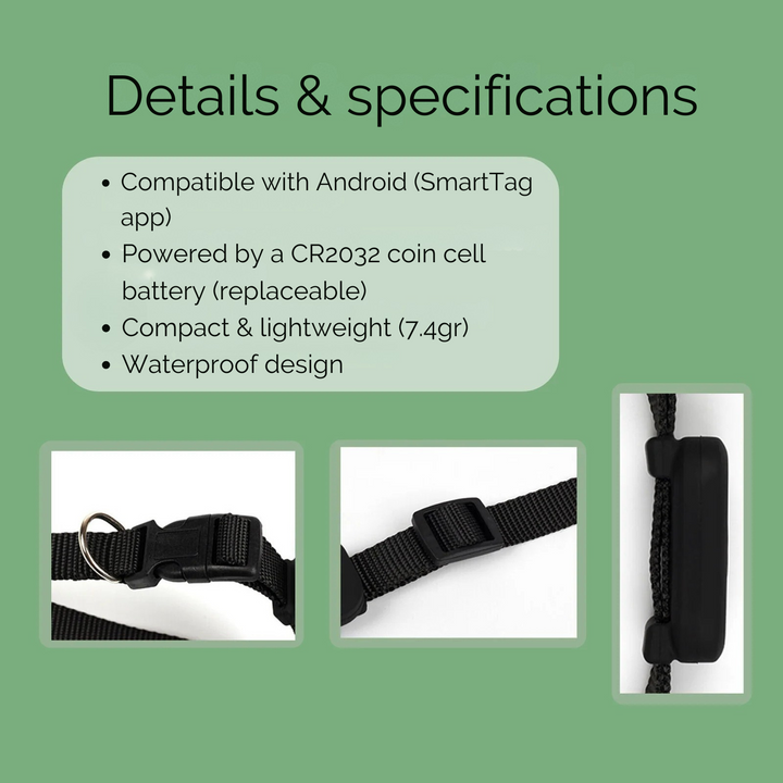 Azura | AnimalTracker Mini – Smart Dog and Cat Bluetooth Collar Tracker