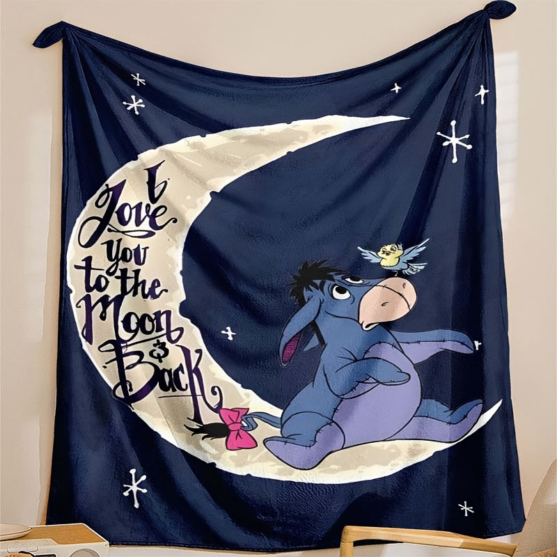 Azura | Soft fleece blanket with Eeyore design - Available in multiple sizes for all seasons