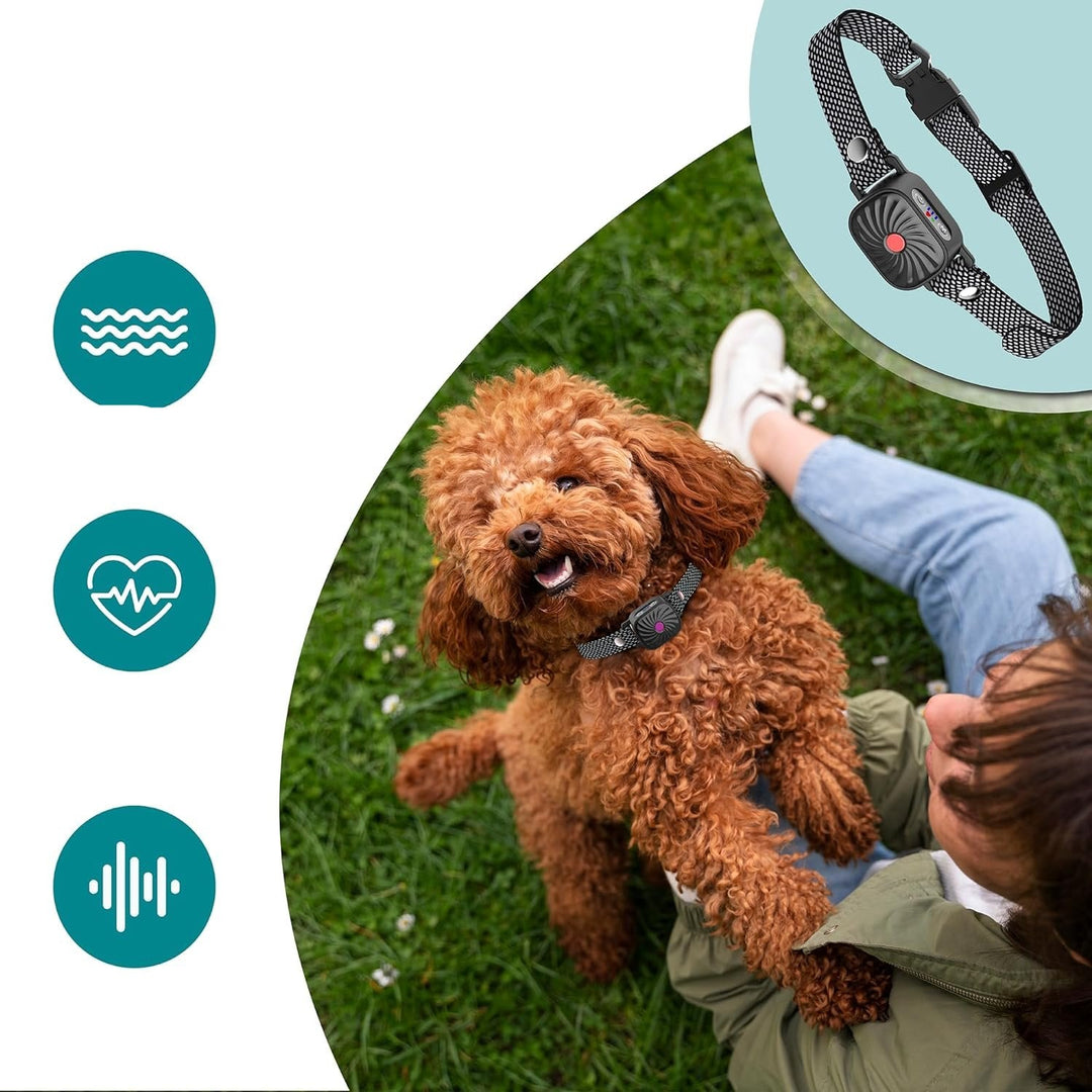 Azura | Adjustable Anti Bark Collar for Dogs | Humane, Comfortable & Effective Bark Control Device for Small to Large Breeds