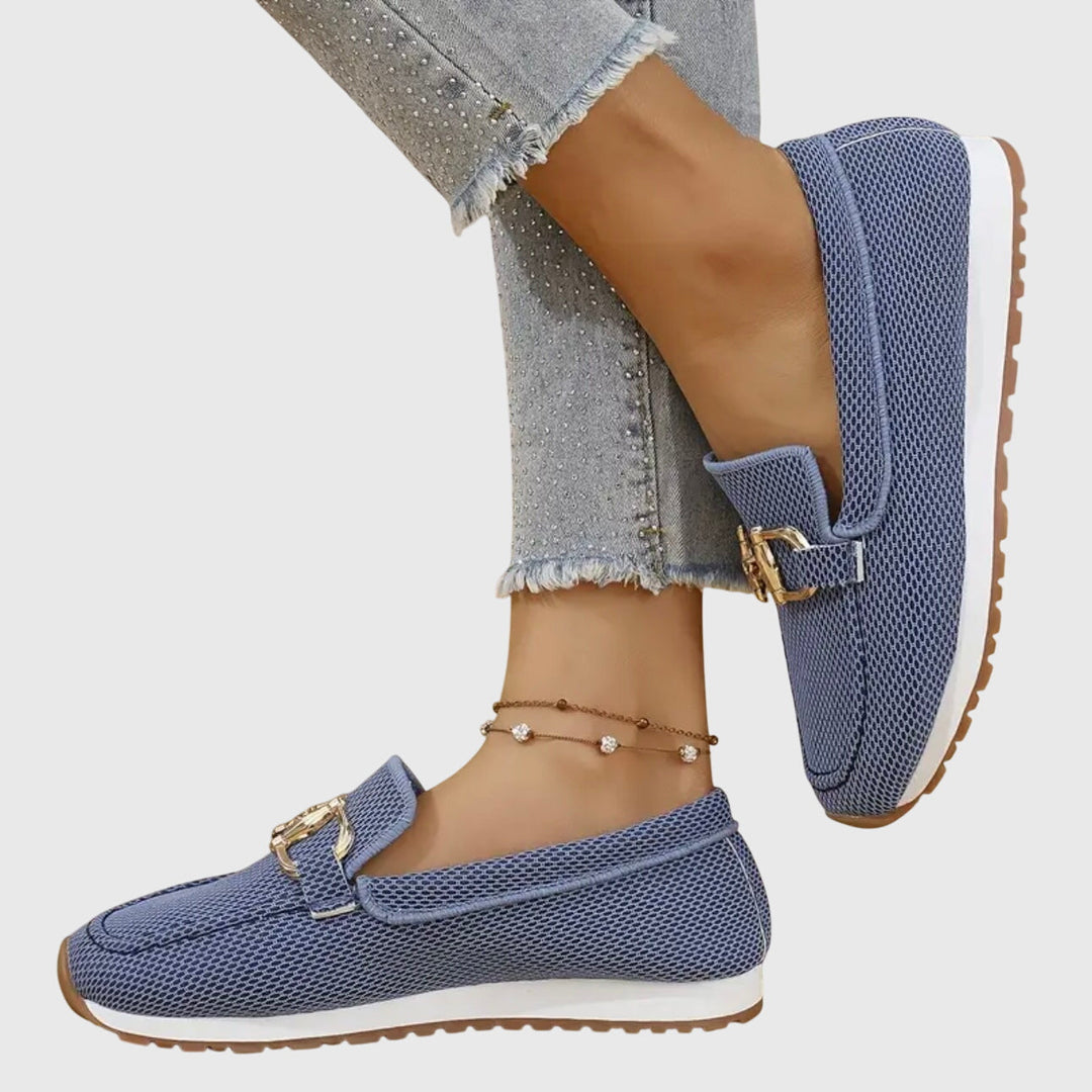 EMMA – ELEGANT TEXTURED SLIP-ON COMFORT LOAFERS
