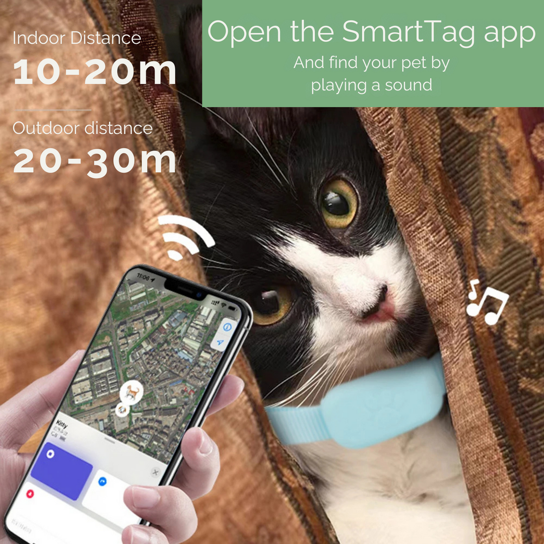 Azura | AnimalTracker Mini – Smart Dog and Cat Bluetooth Collar Tracker