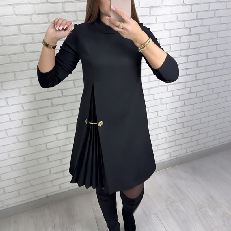 BRIAR – ELEGANT MODERN PLEAT MINI DRESS