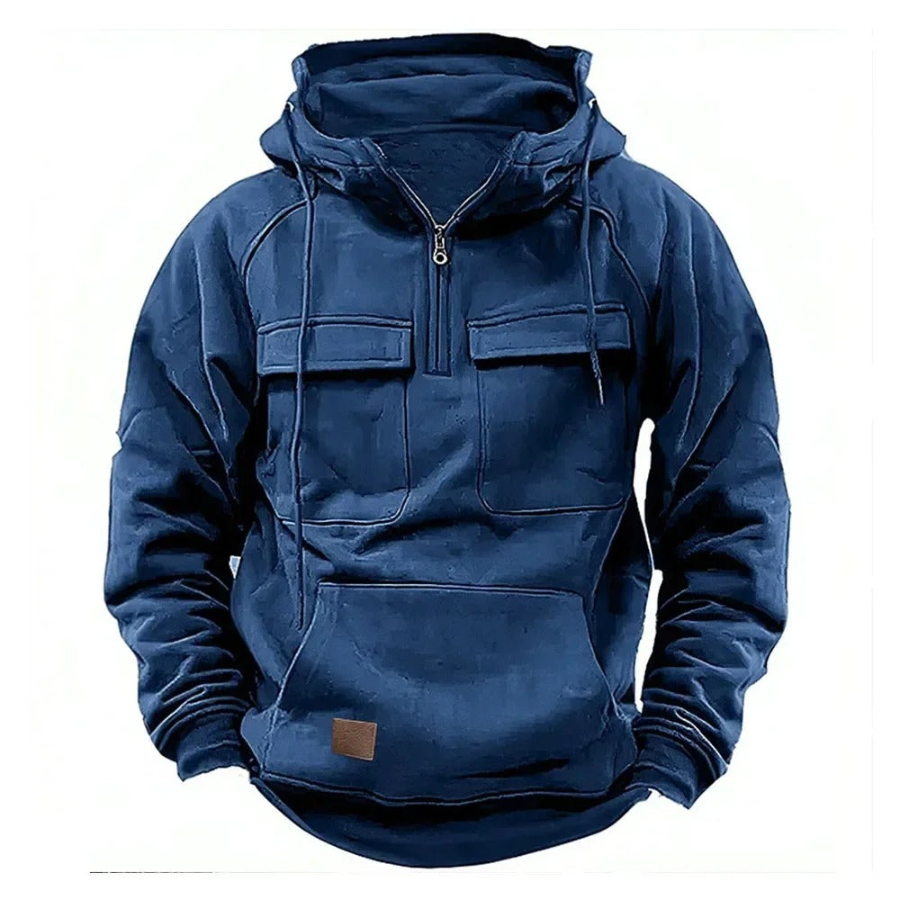 CHRIS – UTILITY HOODED PULLOVER