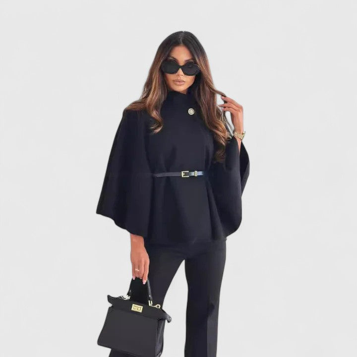 AVA – ELEGANT STRUCTURED CAPE JACKET