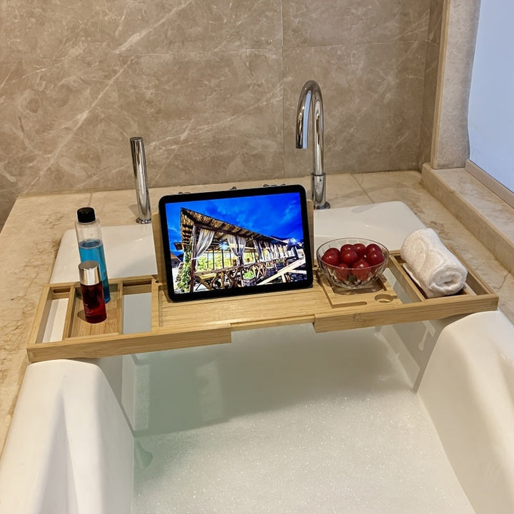 BowLift | Bamboo Bathtub Tray - For Ultimate Relaxation