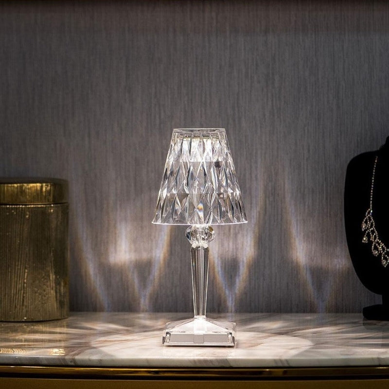 BowLift | Crystal Table Lamp with Touch Control - LumeCrystal