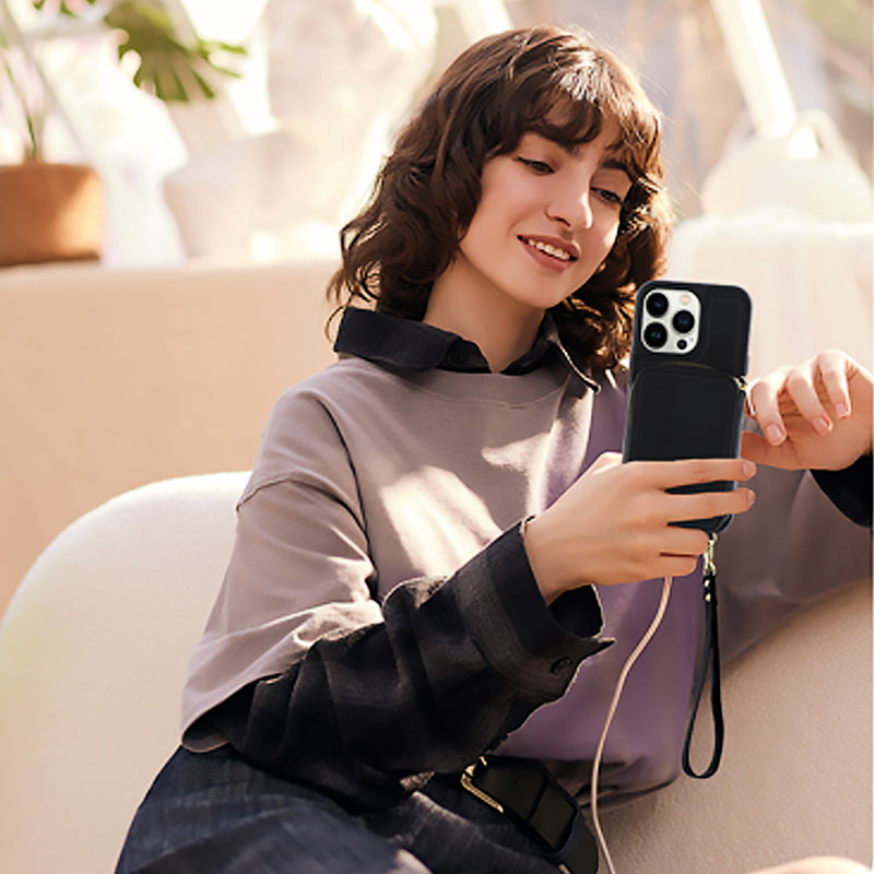Azura | Phone case with wallet & sling, crossbody handbag