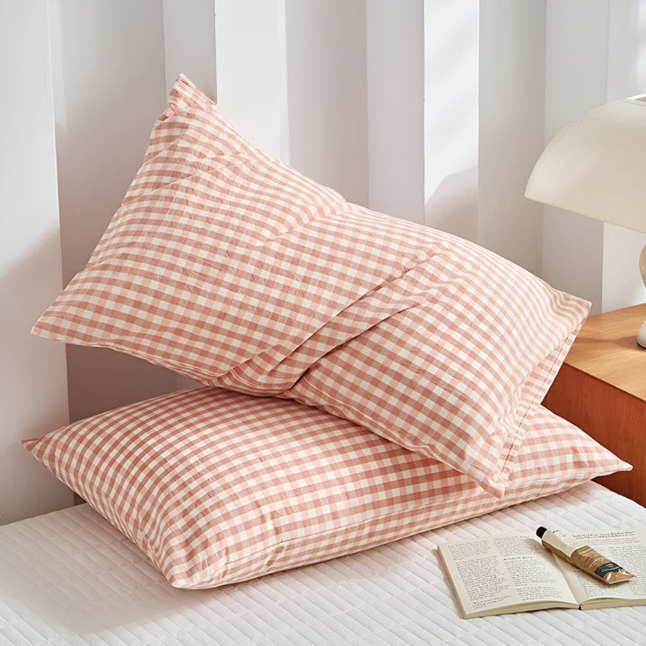 BowLift | Soft Plaid Checkered Pillowcases