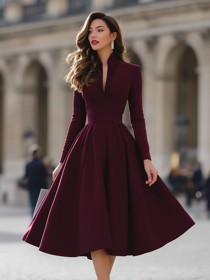 Jennifer | V-Neck Midi Dress
