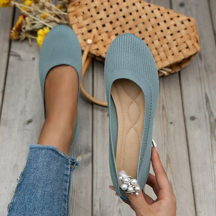 GRACE – COMFY KNIT BALLET FLATS