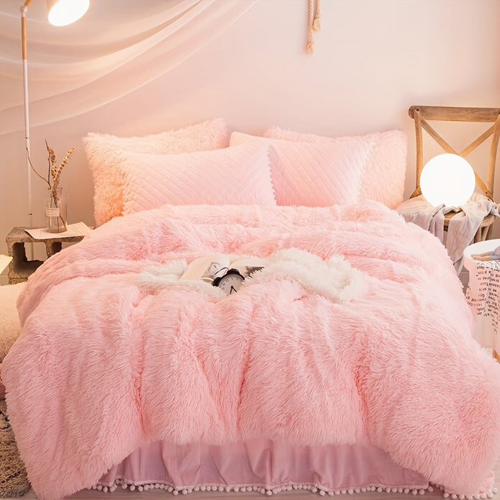 BowLift | Three-Piece Velvet Bedding Set with Velvet Finish