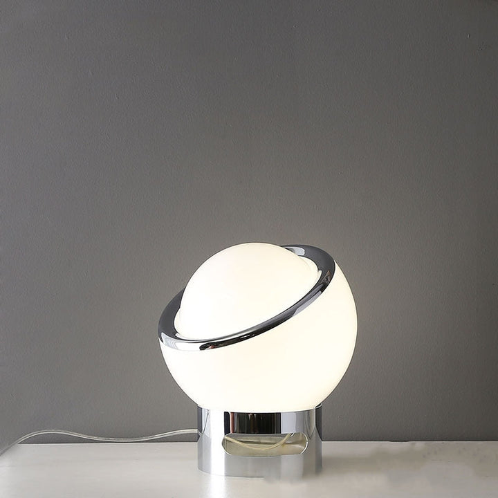 BowLift | Elegant Bauhaus Table Lamp made of Opal Glass