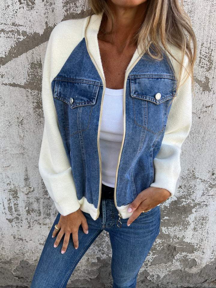 Liora | Lightweight Cotton Zip-Up Jacket