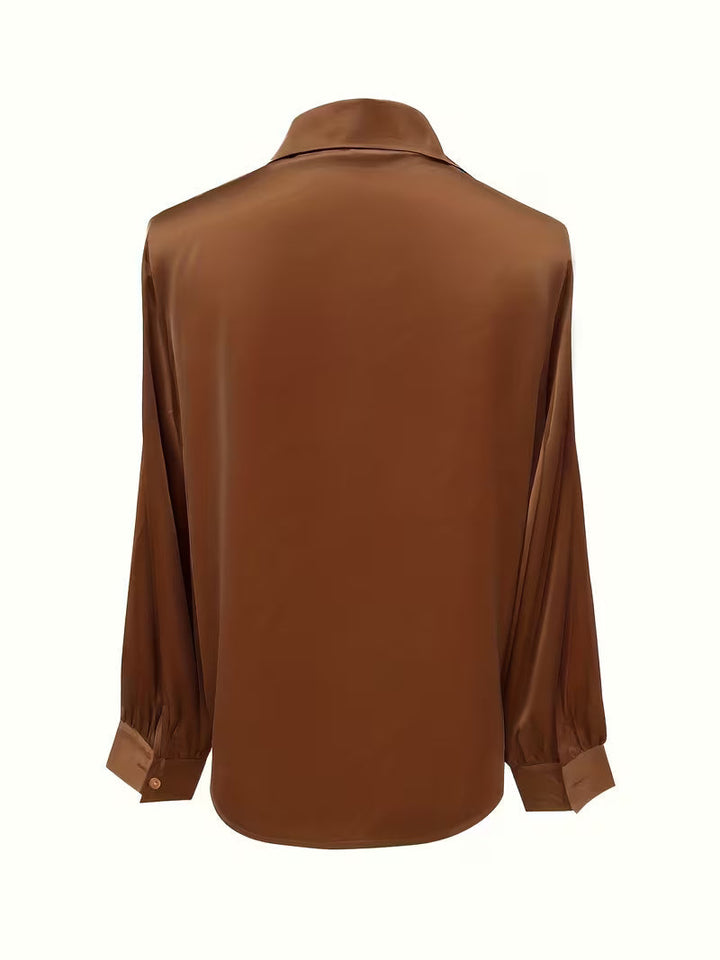 Leylah - Elegant Long Sleeve Blouse