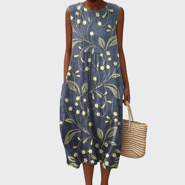 THALIA – BLOSSOM CHARM MIDI DRESS