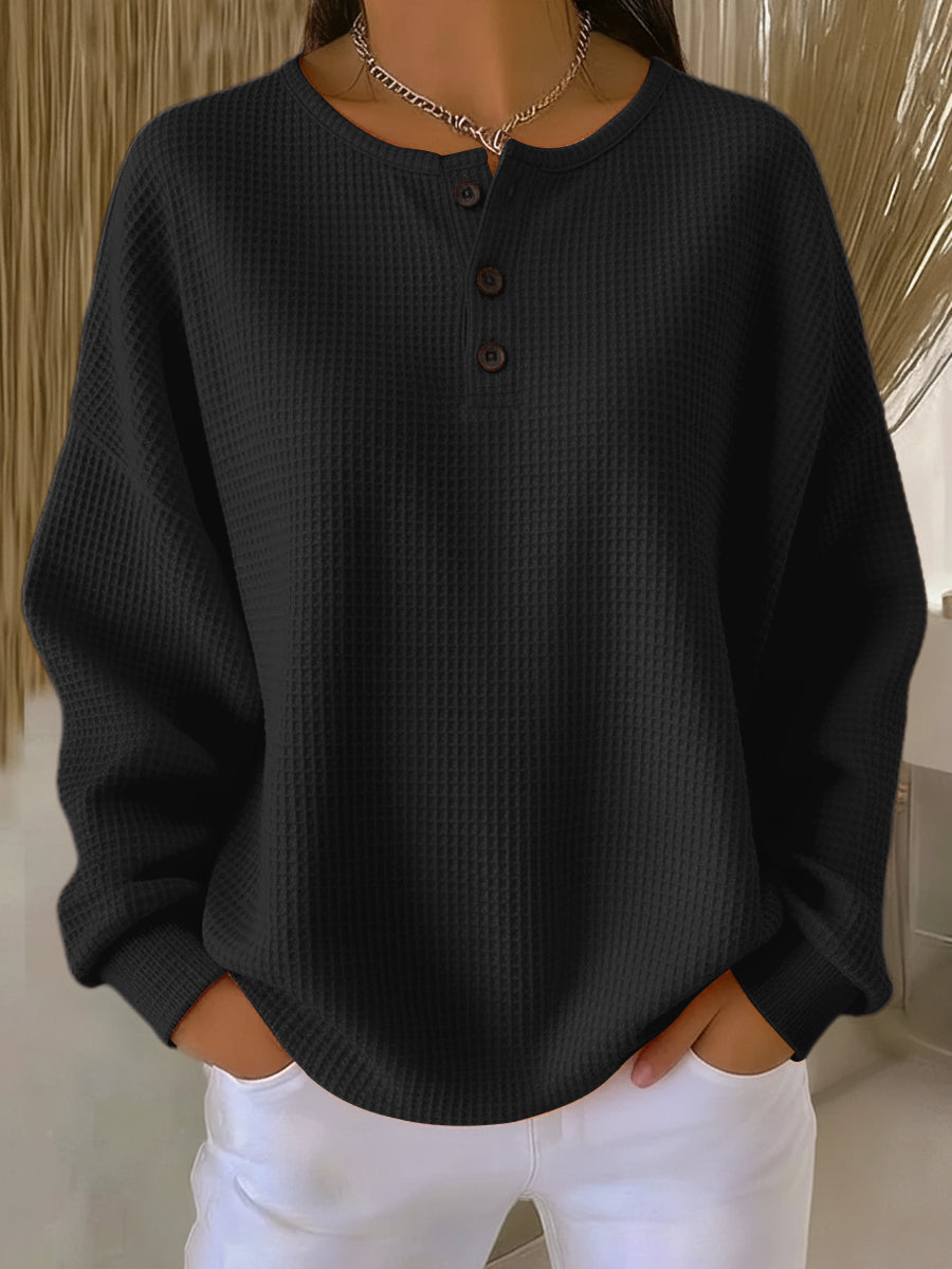 Anne™ - Casual Sweatshirt with Collar