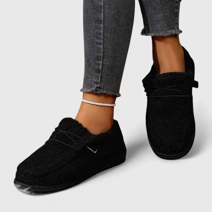 DEMI – COZY SHERPA LOAFERS