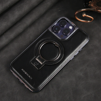 Azura | Luxury Leather Invisible Stand iPhone Case