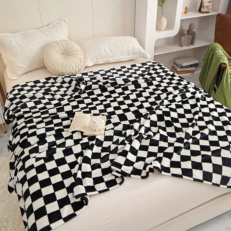 Azura | Classic Check Blanket – Soft and Warm Blanket for Sofa and Bedroom