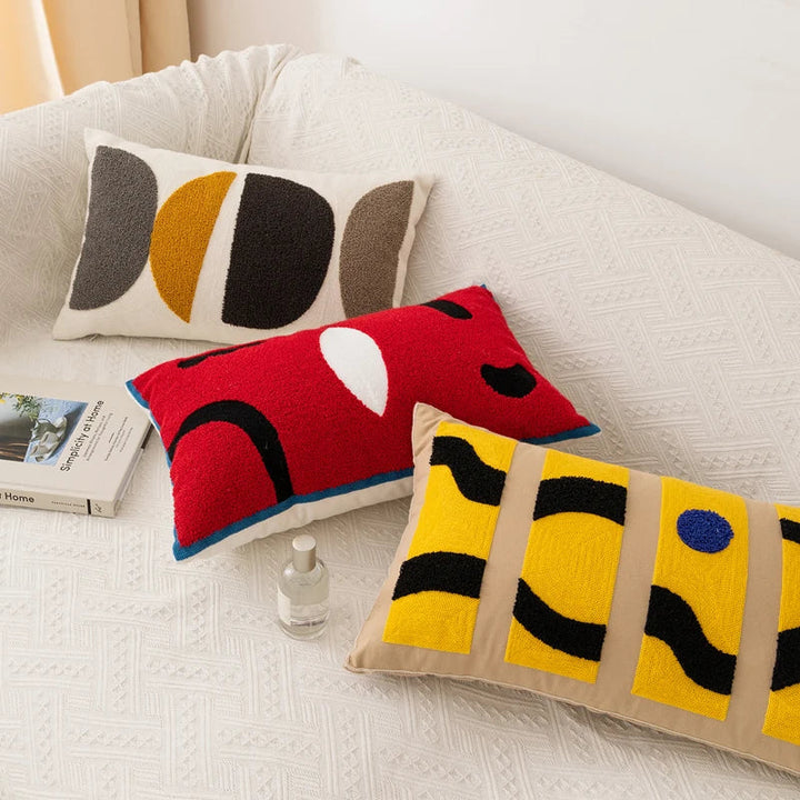 BowLift | Cozy Abstract Embroidery Cushion Covers