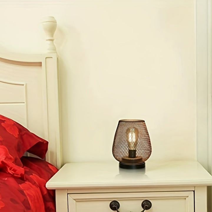 BowLift | RusticMesh Table Lamp Set – Industrial Style and Atmospheric Lighting