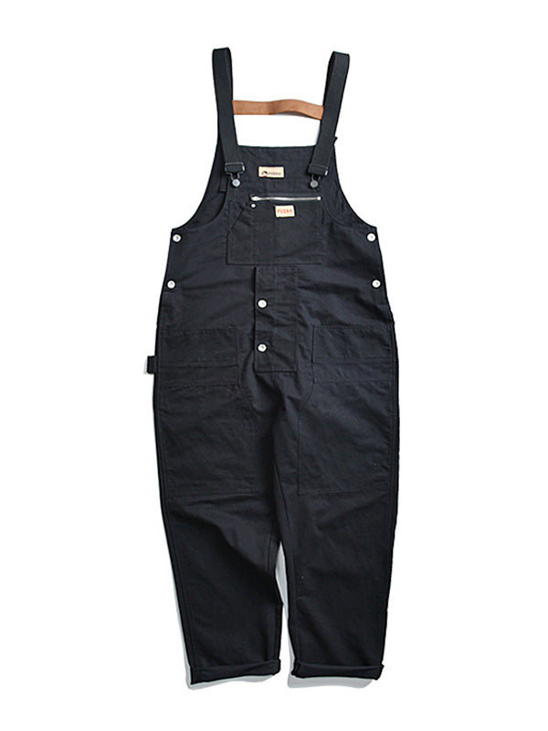 Casual Cargo Overall with Multiple Pockets