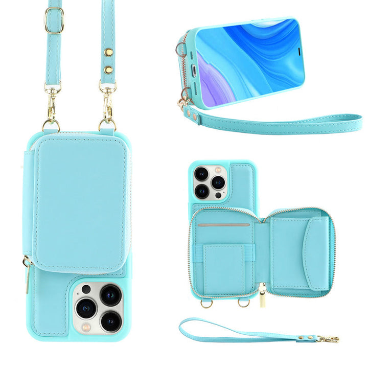 Azura | Phone case with wallet & sling, crossbody handbag