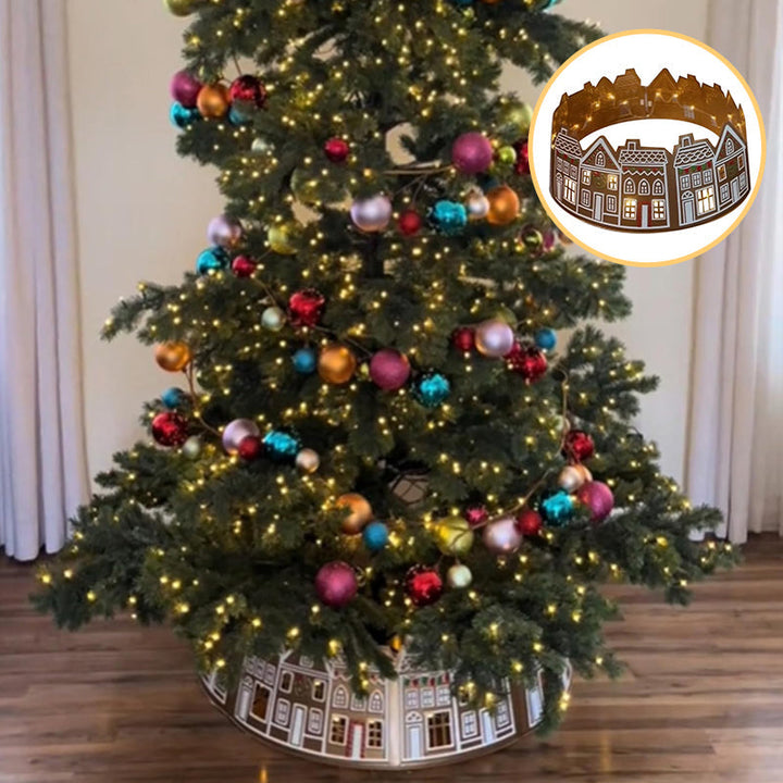 Azura | LED Gingerbread House Christmas Tree Collar Tree Skirt
