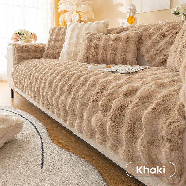 BowLift | thick rabbit plush sofa cover