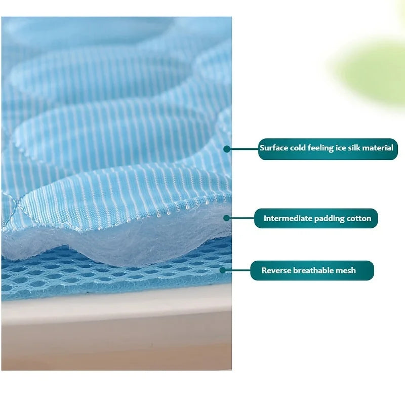 Extra Large Dog Cooling Mat | Summer Pet Bed for Small & Big Dogs | Durable Blanket for Cats & Sofa Protection - Ice Pad Blanket | Azura