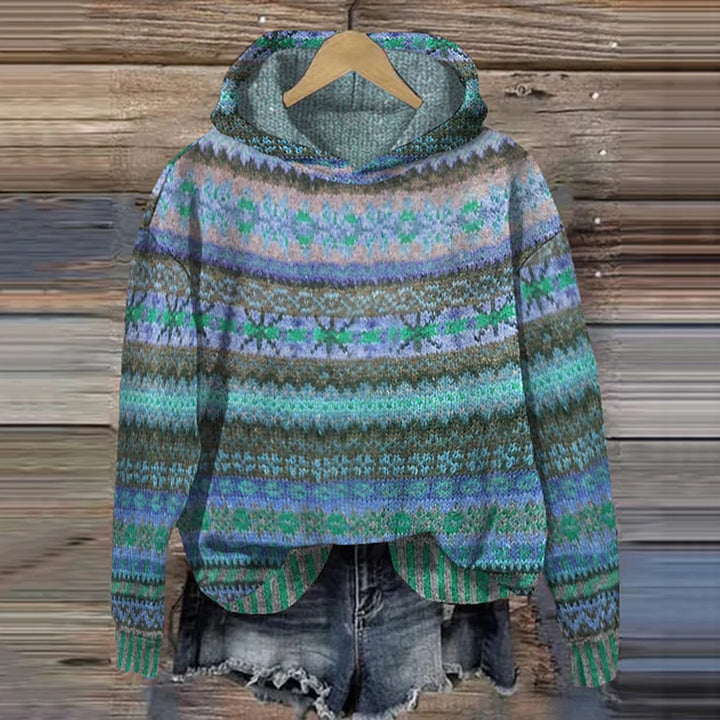GWEN – COZY KNIT HOODED SWEATER