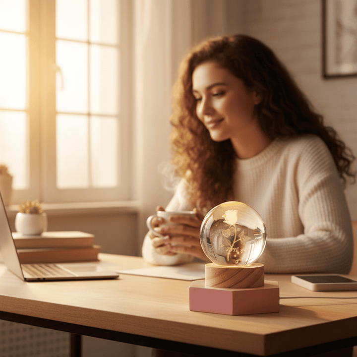 BowLift | Elegant 3D LED Night Light with Sparkling Star Effect