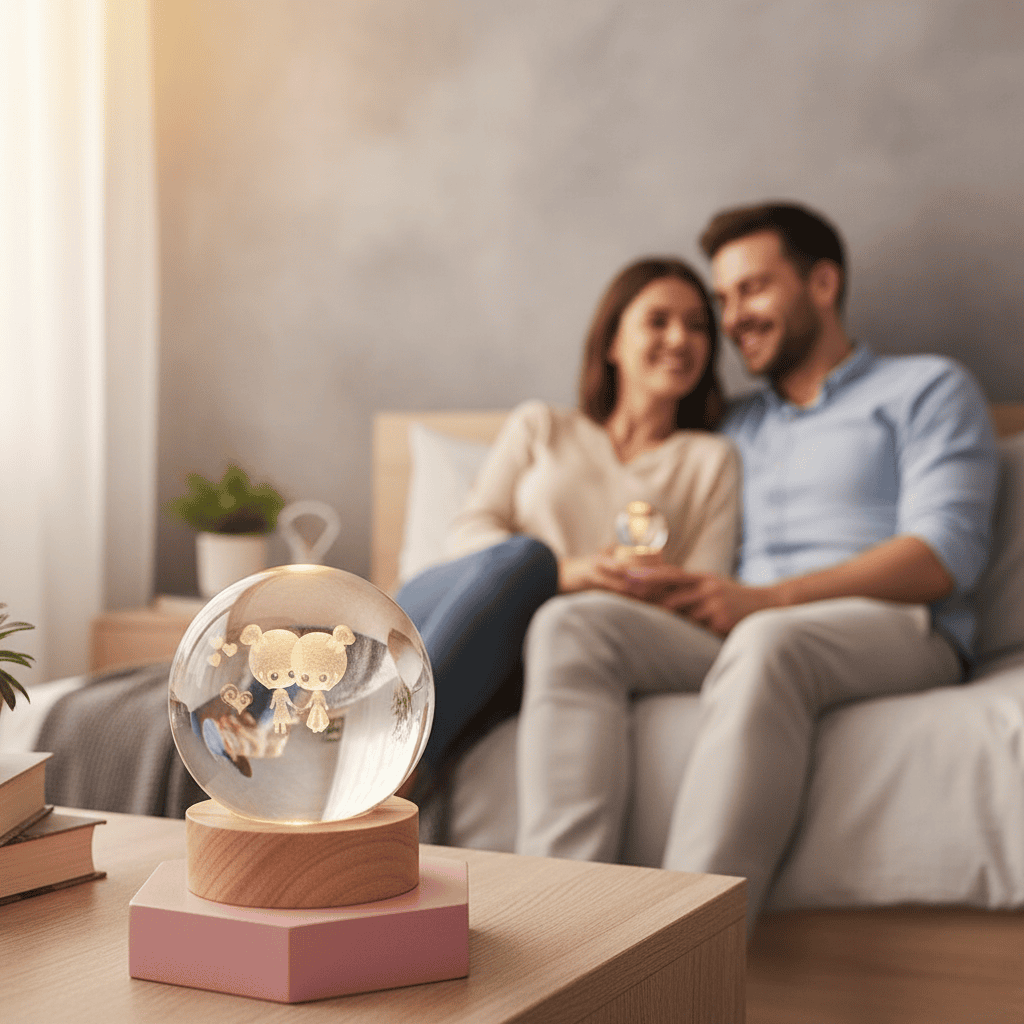 BowLift | Elegant 3D LED Night Light with Sparkling Star Effect