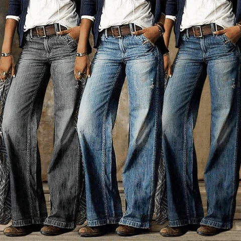 Lina | Retro Wide Leg Jeans