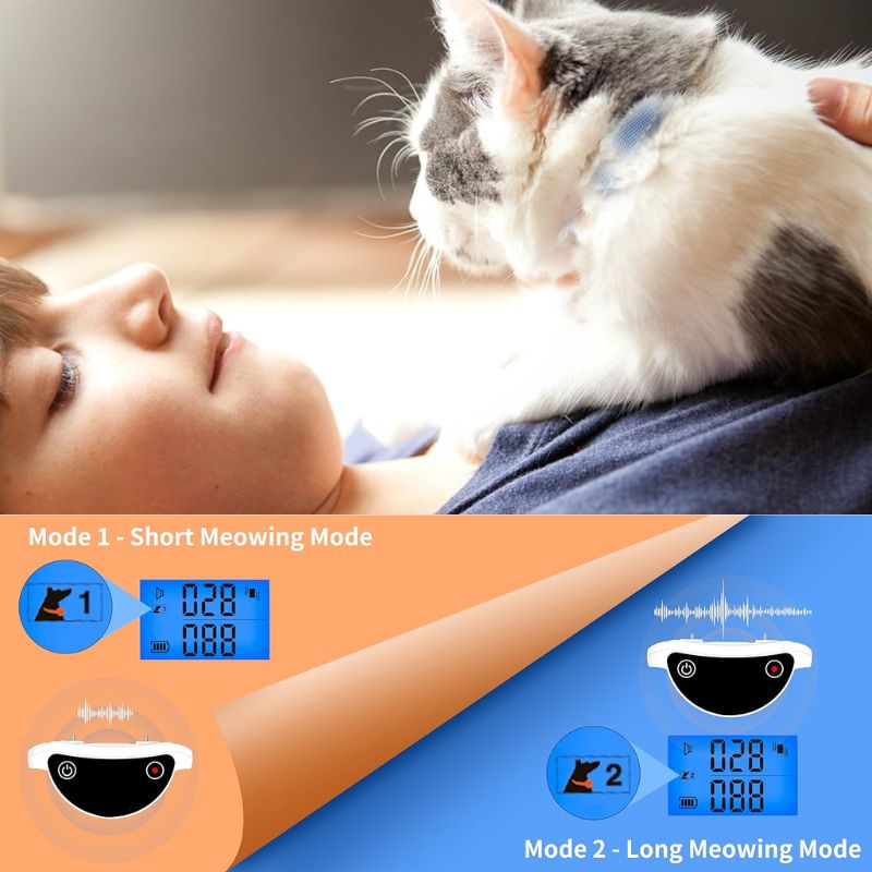 Azura | Cat Shock Collar with Remote for Effective Meowing Control