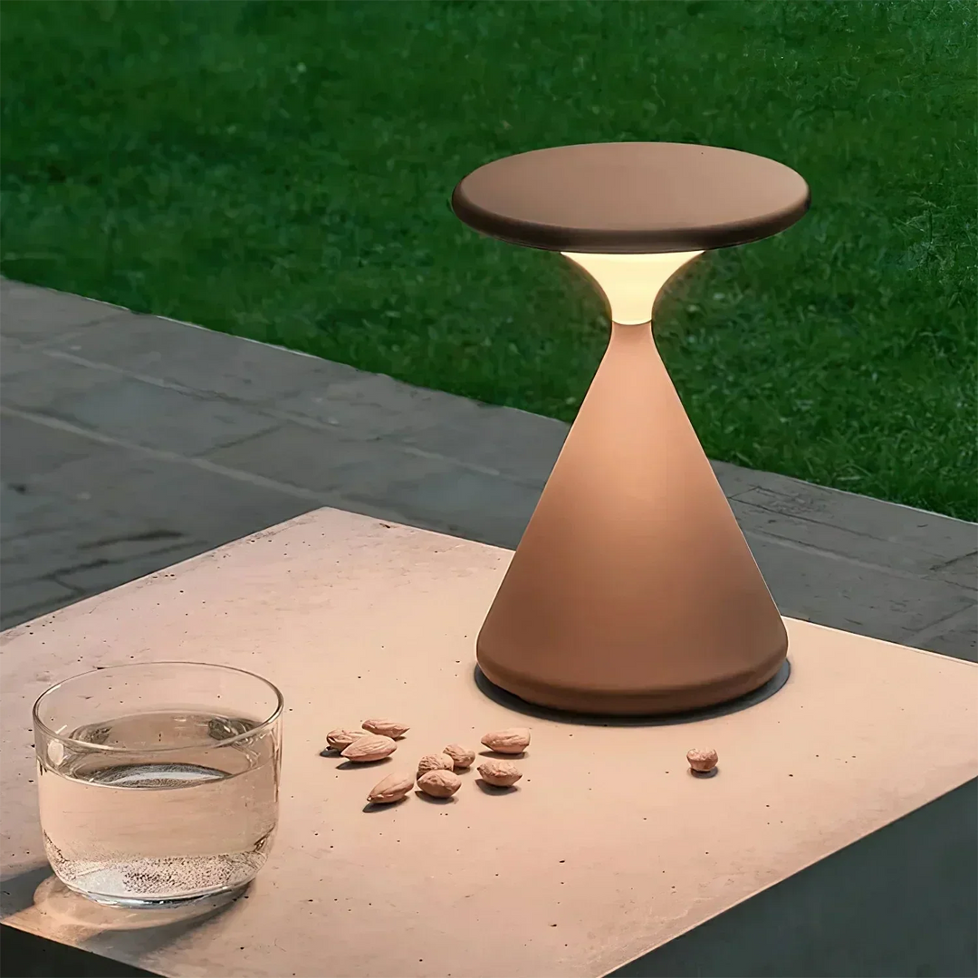 BowLift | Hourglass Cordless LED Table Lamp with Touch Dimmer