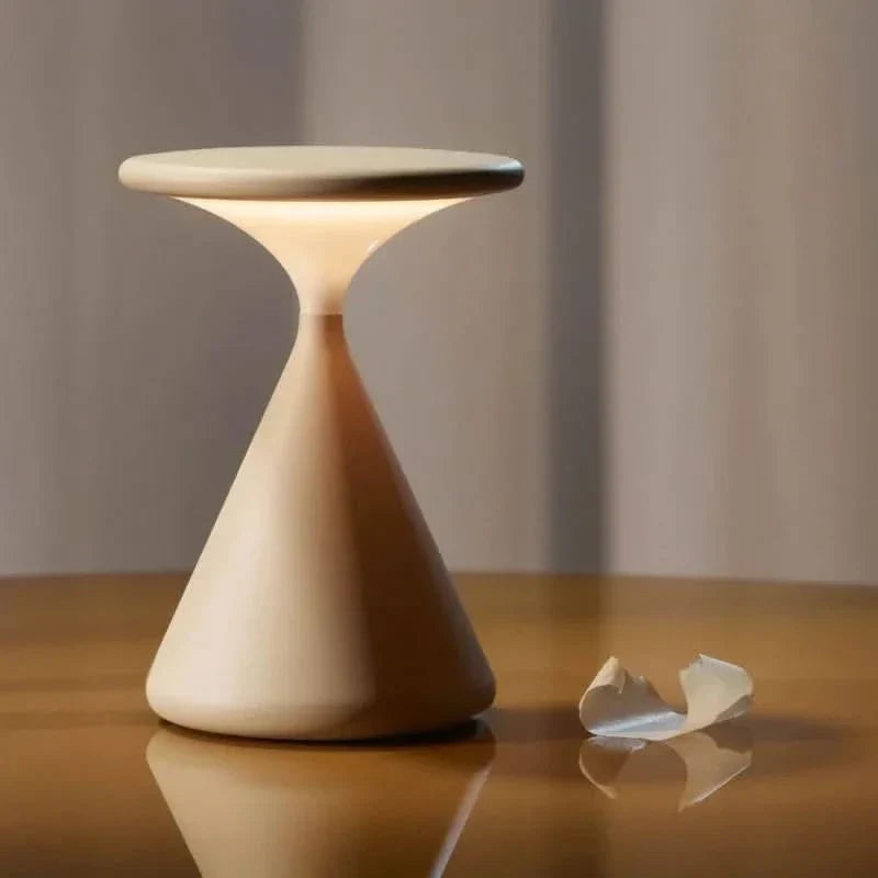 BowLift | Hourglass Cordless LED Table Lamp with Touch Dimmer